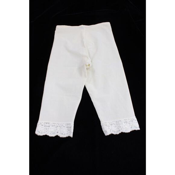 Vintage Glydons Long Leg Shaper Girdle L Lace Trim Pant Liner Knee Length - Picture 2 of 7